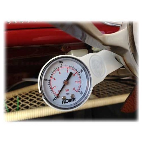  Steun van de manometer 52 mm op kolom - ivoor - UB10530 