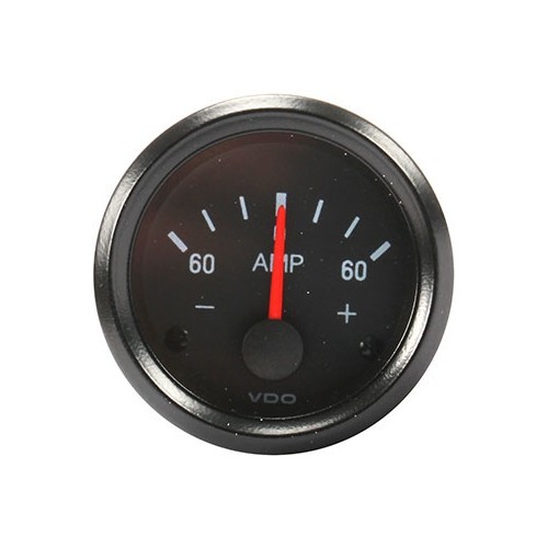  VDO black 60-0-60 A ammeter - Diameter: 52 mm - UB10642 