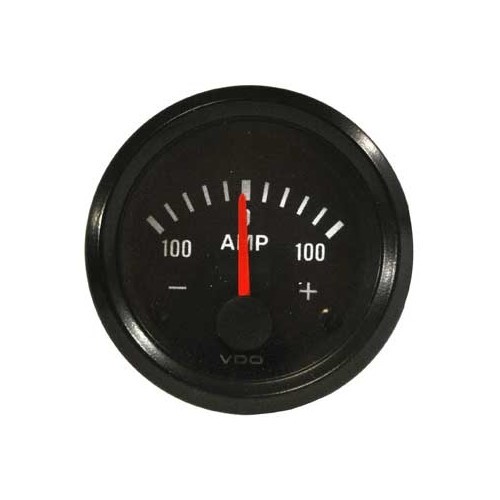  VDO black 100-0-100 A ammeter - Diameter: 52 mm - UB10644 