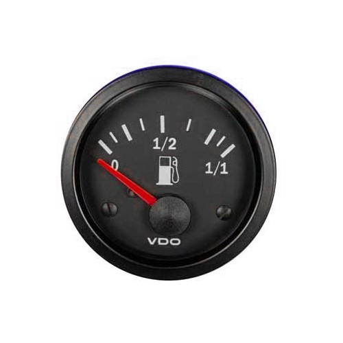 VDO negro 12V 52mm diámetro indicador de combustible para manómetro de palanca