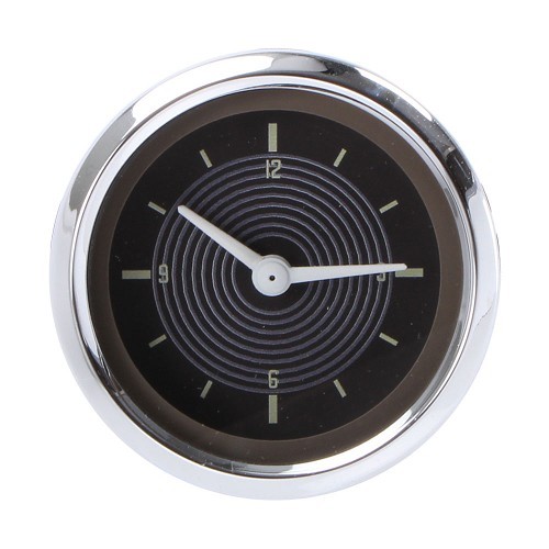 Smiths brown clock dial with chrome surround, 52mm - 12V