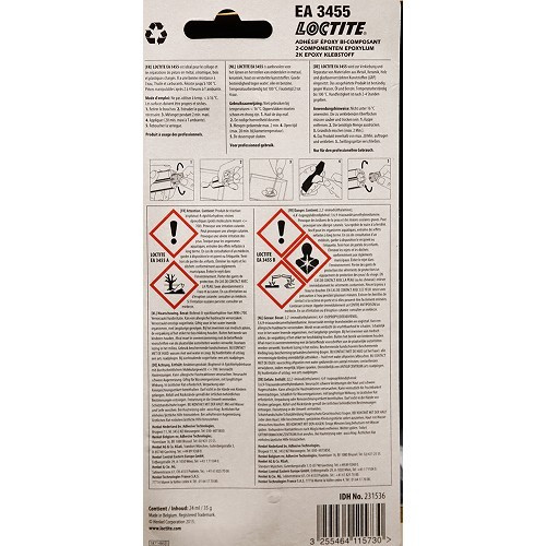  2-componenten epoxylijm Poxymatic alu Loctite 24 ml - UB25003-1 