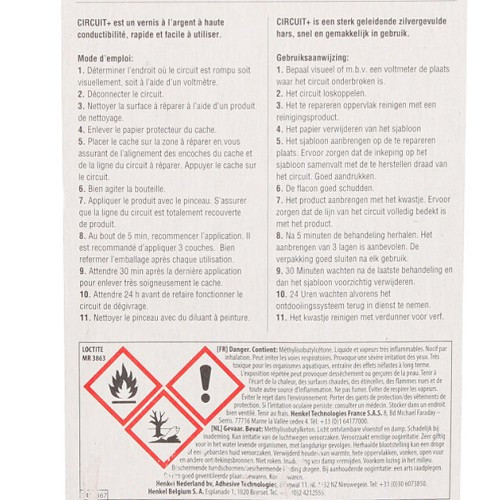 Circuit Plus Loctite 3,863 - 2g - UB25012