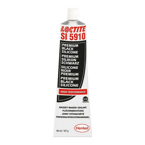 Masilla para juntas resistente al aceite LOCTITE silicona negra SI 5910 - tubo - 80ml - UB25022