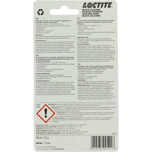 LOCTITE silicone joint filler black SI 5980 - tube - 40ml - UB25023-1 