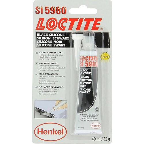  LOCTITE Silikon-Fugendichtmasse mit Soforthaftung schwarz SI 5980 - Tube - 40ml - UB25023 