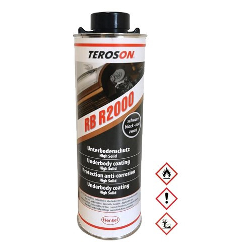  TEROSON RB R2000 zwarte krijtverwijderaar - fles - 1kg - UB25032-1 