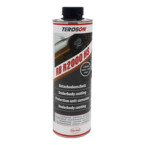  TEROSON RB R2000 HS Black Scuff and Sound Repellent - Bottle - 1kg - UB25038 