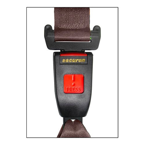 3-point Securon beige rear seatbelt with inertia reel - UB38033