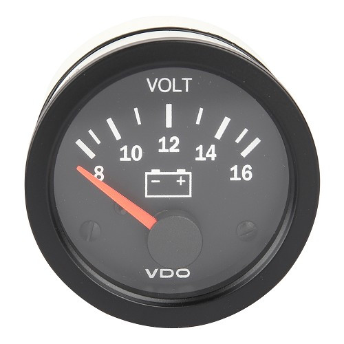 Voltímetro VDO com graduações de 8 a 16 Volt - UB60006