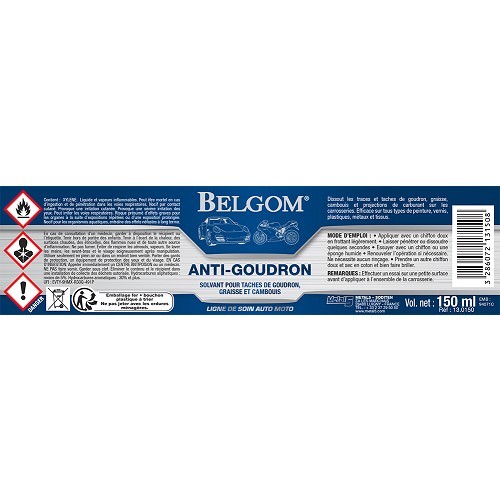 BELGOM removedor de alcatrão - frasco - 150ml - UC02300