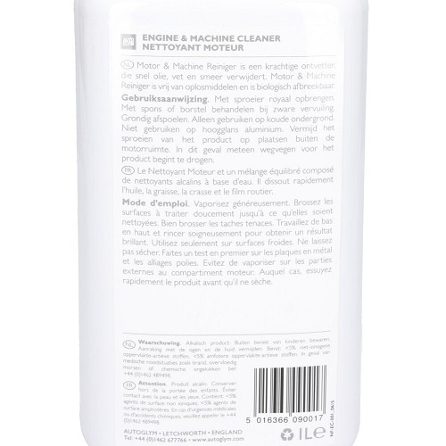 Nettoyant AUTOGLYM pour compartiment moteur - en spray - 1 Litre - UC04010