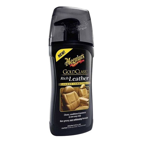  Gel MEGUIAR'S Gold pour l'entretien du cuir - flacon avec pompe - 400ml - UC04039 