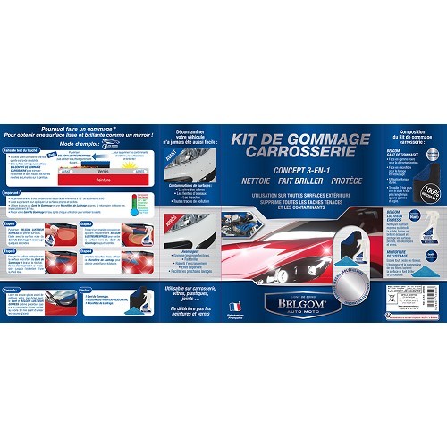 Kit de Gommage BELGOM pour carrosserie - UC04455