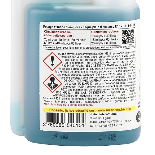 MECARUN C99 Benzine 2 en 4 takt motoren - brandstofbesparing behandeling 250ml - UC04516