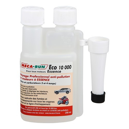 MECARUN Eco 10000 Essence moteurs 2 et 4 temps - traitement carburant décrassage 250ml