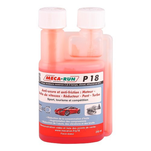 MECARUN P18 anti-desgaste e anti-fricção - tratamento de óleo 250ml