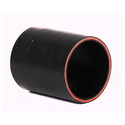 Manguito recto SAMCO de conexión de silicona negro mate - 57 mm - UC14010