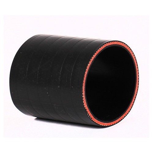  Mangueira reta de silicone SAMCO, preto mate - 60 mm - UC14015-1 