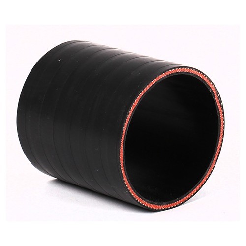  Mangueira de encaixe reto SAMCO em silicone preto mate - 65 mm - UC14025-1 