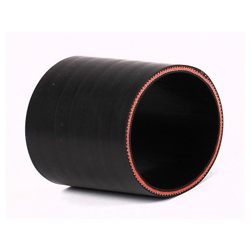 SAMCO straight hose with matt black silicon fitting - 68 mm - UC14030