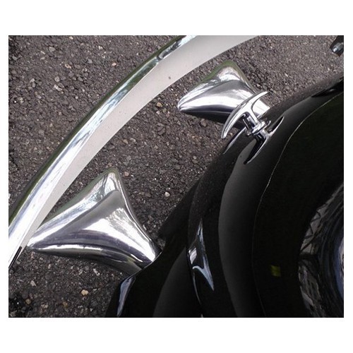 Polished aluminium whale tail exhaust tip - UC24005