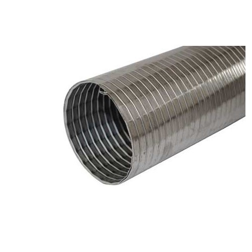 Flexible stainless steel exhaust hose, 60 mm per metre - UC24625