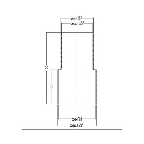 Adaptateur d'échappement 55mm -> 63.5mm - UC24858