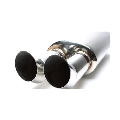 DTM oval double-outlet universal silencer - UC24870