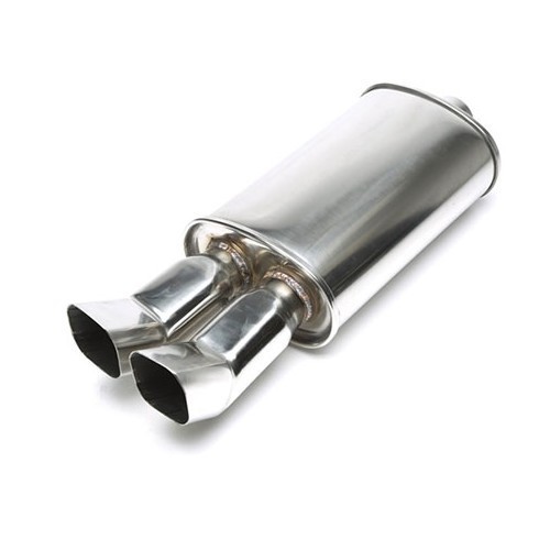  DTM 2 x 85 x 70 mm twin outlet muffler - UC24873 