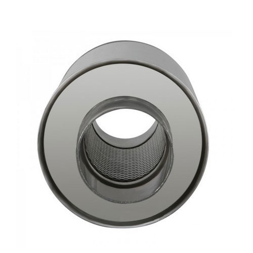 Silenziatore di scarico singolo in acciaio inox (65 mm) - UC24891