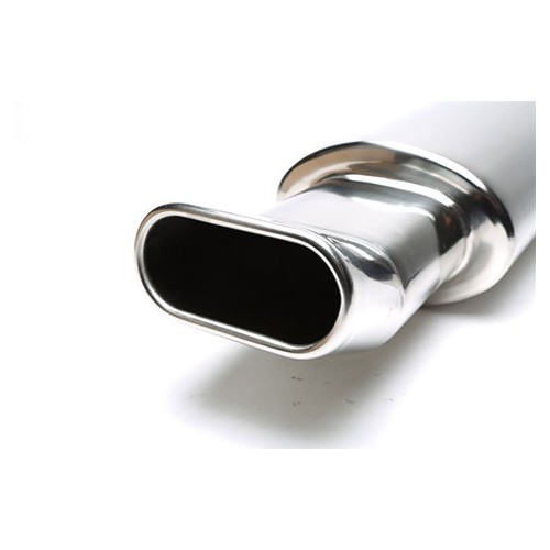 Single DTM oval outlet muffler - UC24894