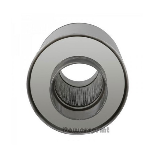 Silenziatore di scarico singolo in acciaio inox (55 mm) - UC24896