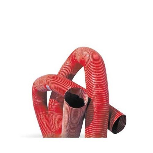 Red neoprene ducting - 60 mm - 90 cm
