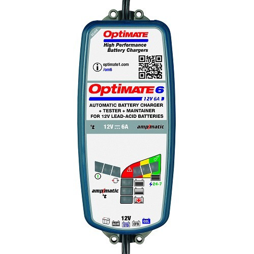 Caricabatterie e mantenitore di carica 12 V OPTIMATE 6 Ampmatic - UC30001