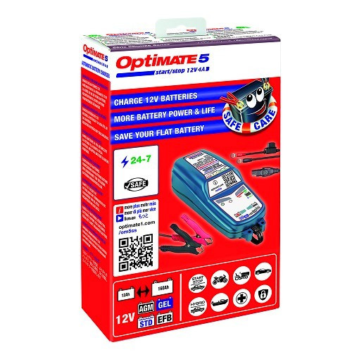 Optimate 5 start/stop : Cargador / comprobador de batería 12V - UC30007