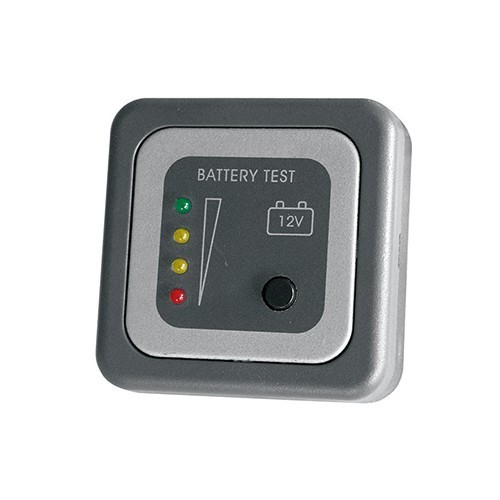  Dispositivo de controlo e teste de bateria cinzento com LED 12V PRESTO - UC30050 