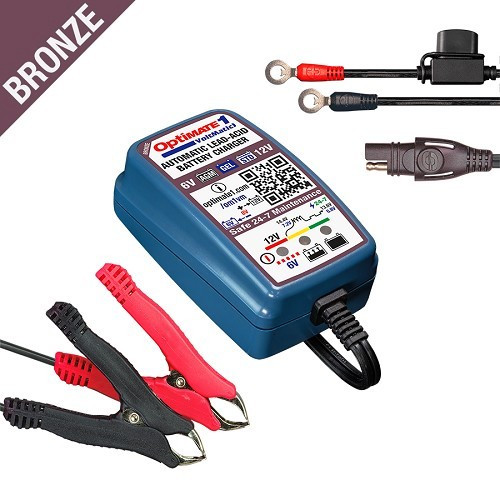 Carregador - Dispositivo de manutenção automática OPTIMATE OP1 VOLTMATIC para baterias 6V / 12V - UC30069