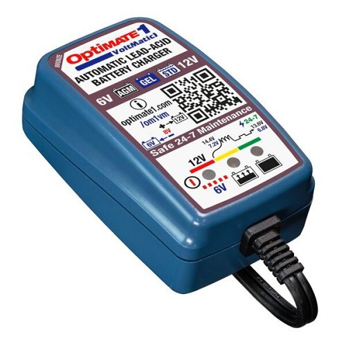 Carregador - Dispositivo de manutenção automática OPTIMATE OP1 VOLTMATIC para baterias 6V / 12V - UC30069