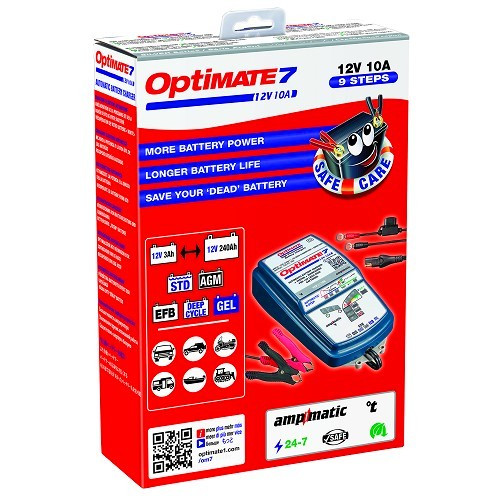 Cargador y mantenedor de baterías 12V OPTIMATE 7 Ampmatic - UC30075