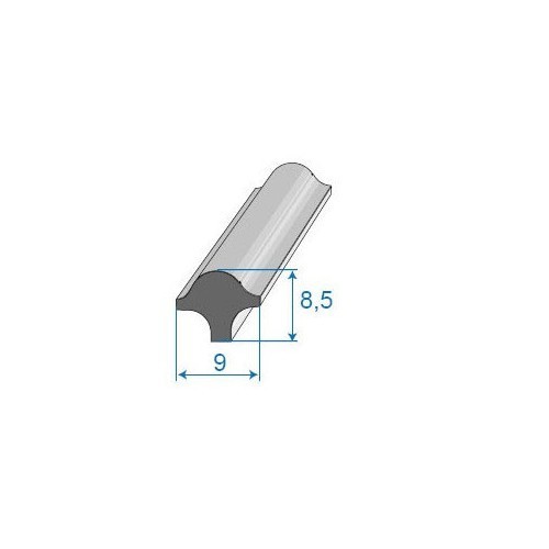 Chiave per guarnizioni del parabrezza - 9 x 8,5 mm