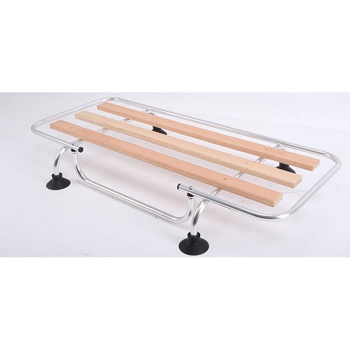 Portaequipajes Veronique 3 tablas de madera y ventosas - UC30910