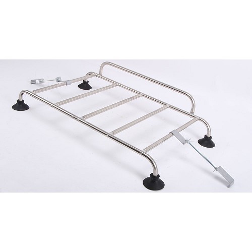 Veronique stainless steel luggage rack with 5 bars and suction cups - UC30940
