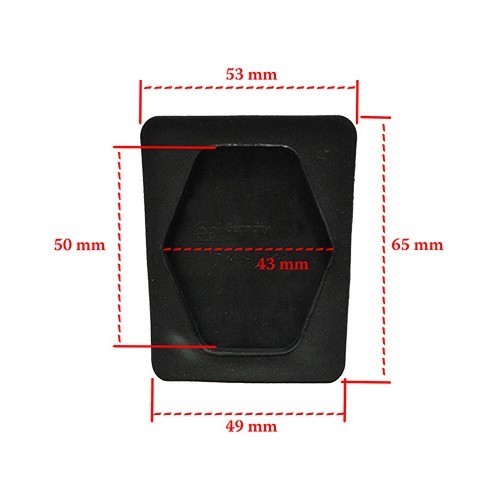 Couvre pédale embrayage ou frein - UC32210