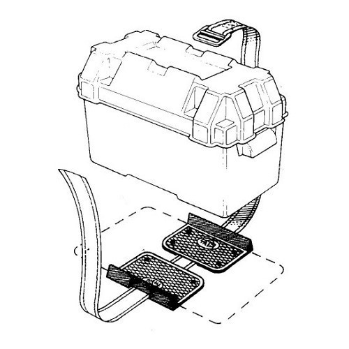 Suporte universal para porta-baterias de carrinhas - UC33999