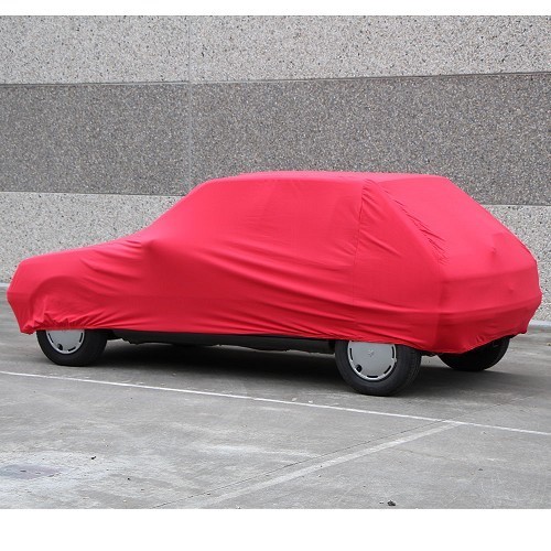 Housse de protection intérieure sur mesure rouge pour Peugeot 205. - UC34055