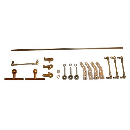  Conexión de control universal para el montaje de 3 Weber DCOE en un motor de 6 cilindros - UC40227 