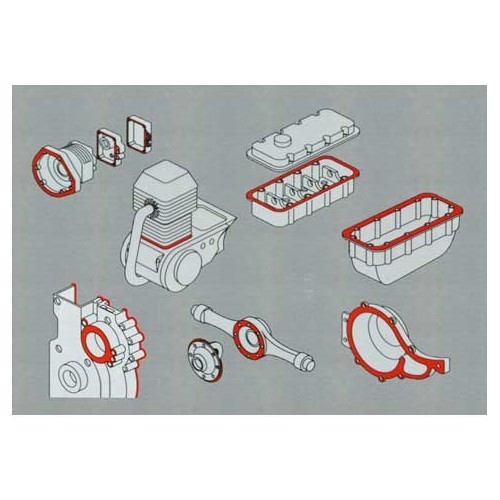 Kit de 6 folhas de juntas estanques - UC45510