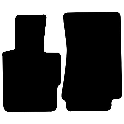  Set of 2 black velvet carpets for BMW Z3 (1996-2003) - UC52012 