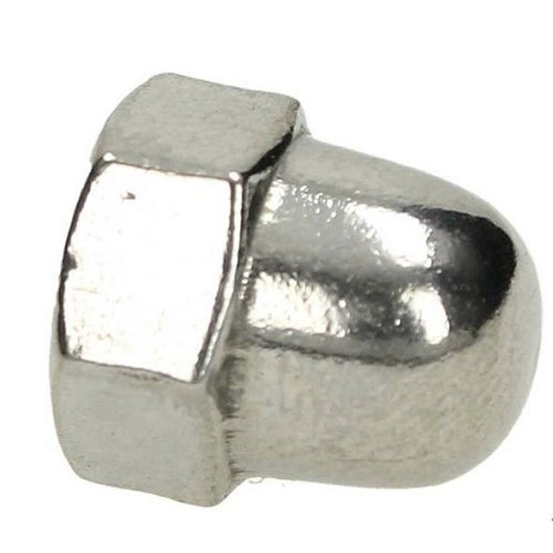 1 Domed chrome nut 6 mm - UC52501